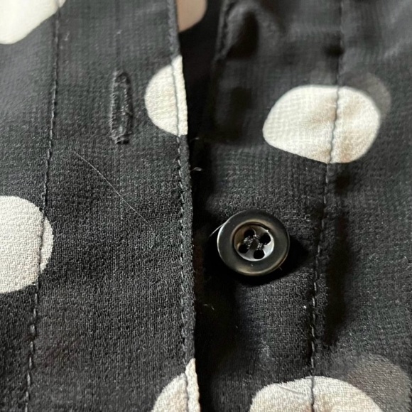 Polka dot chiffon blouse - Picture 4 of 10